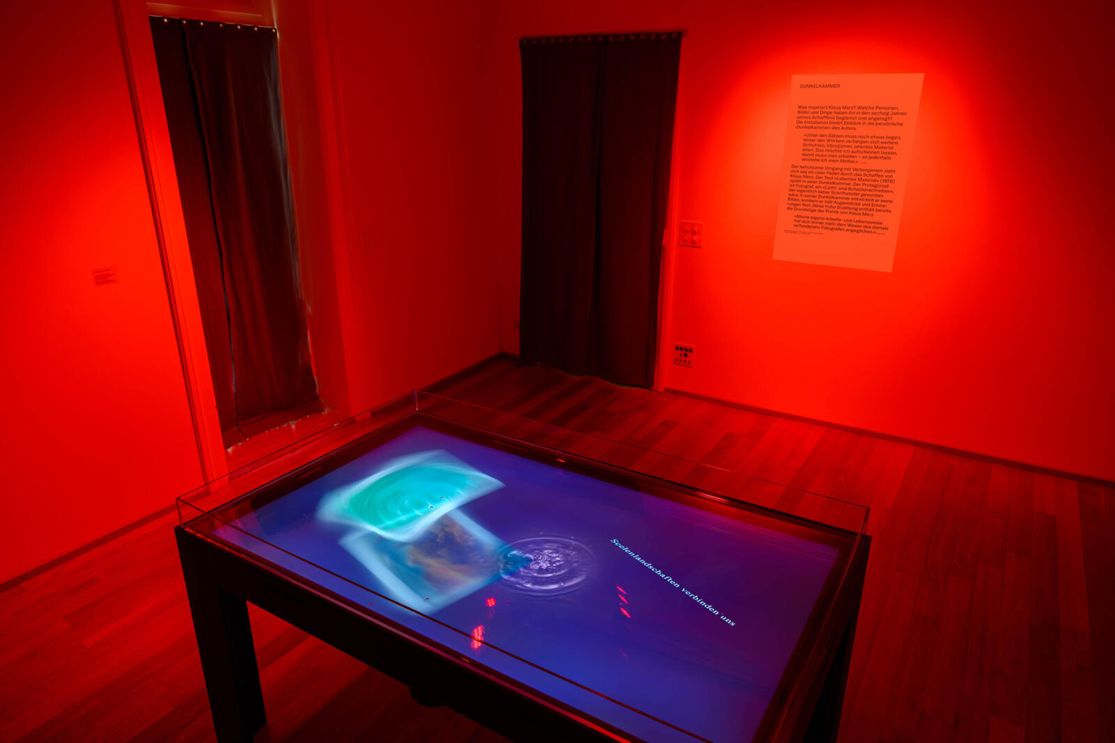 Dunkelkammer: Ausstellungsansicht Aussen ist innen Dunkelkammer: Ausstellungsansicht Aussen ist innen